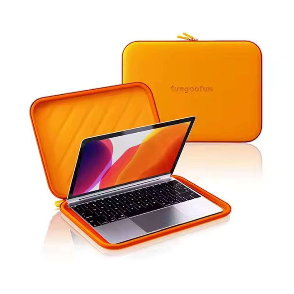 Чохол для ноутбука або планшета 16 дюймів, водонепроникний, протиударний, силіконовий на блискавці, помаранчевий Кам'янець-Подільський - фото 1