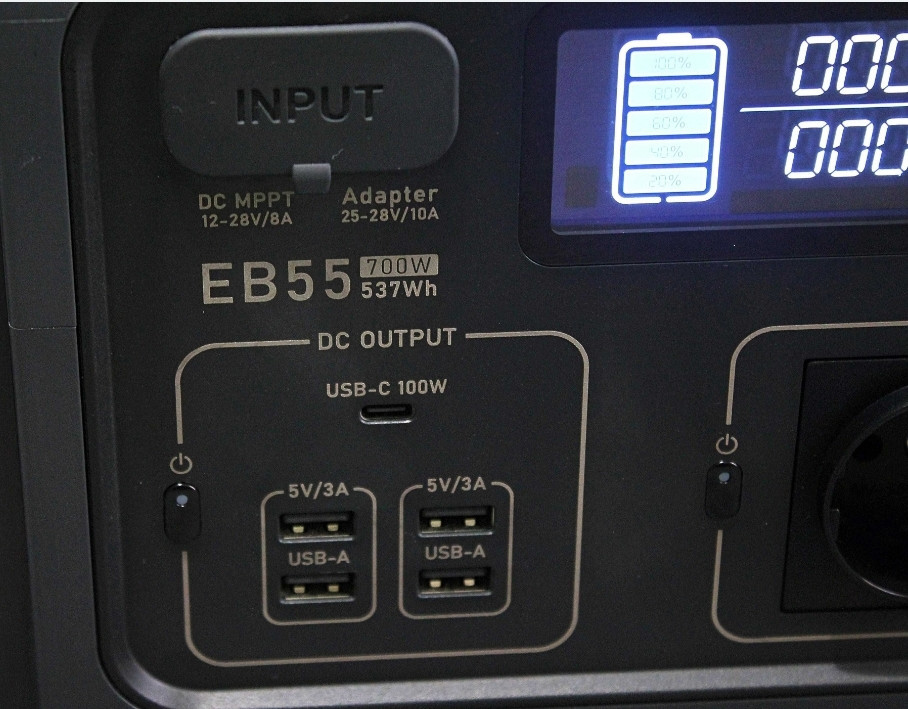 Новая зарядная станция Bluetti EB55, 700 Вт, 537 Вт/час, LiFePO4. Харьков - изображение 6