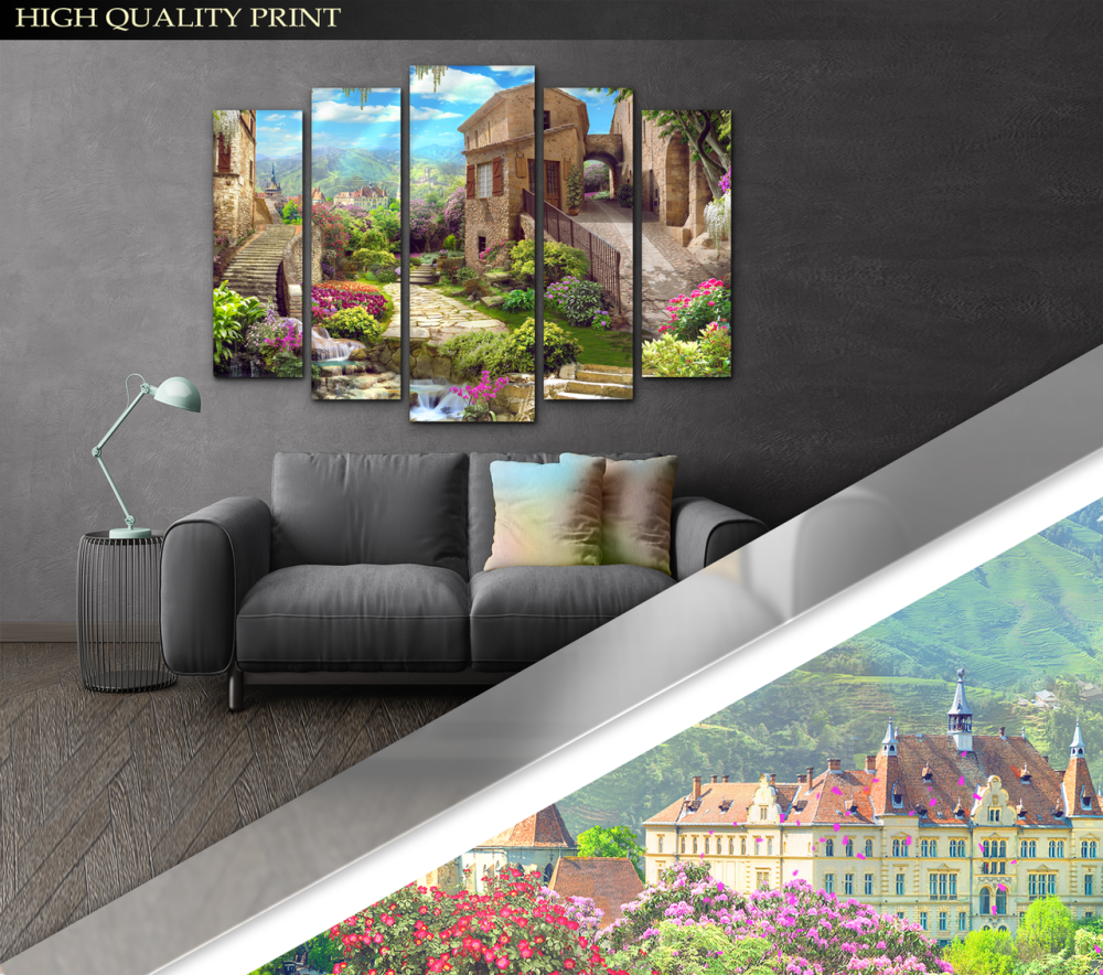 Модульная картина в гостиную / спальню Город Природа Art-448_5 ( 80х118см ) Киев - изображение 3