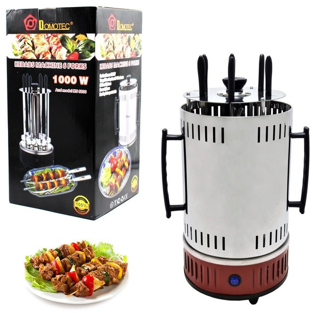 Електрошашличниця вертикальна Domotec MS-7783 нержавіюча сталь OW-58 Львів - фото 2