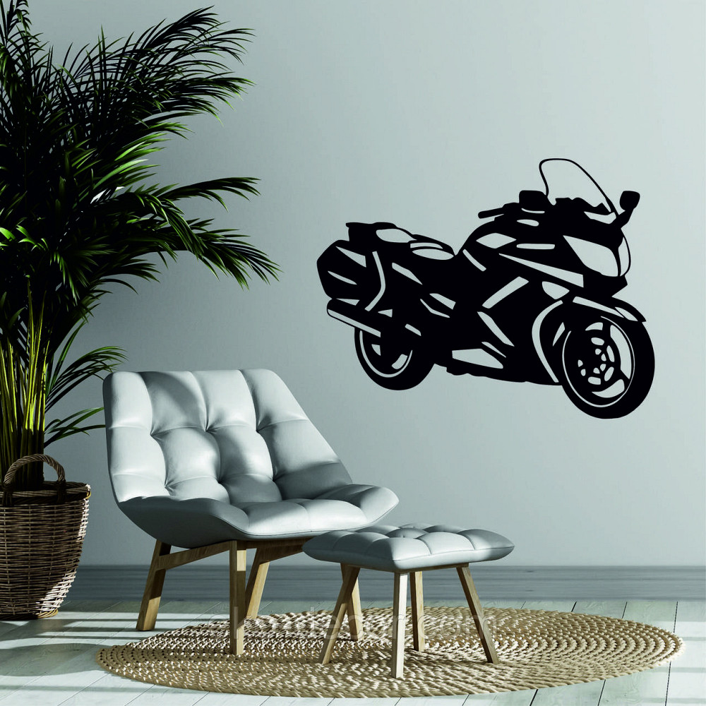 Декоративное настенное Панно «Мотоцыкл» Декор на стену 90*69 см, Черный Киев - изображение 1