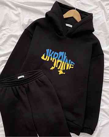 Спортивний костюм UKRAINE | Худі + джогери XXL, Хаки Черновцы