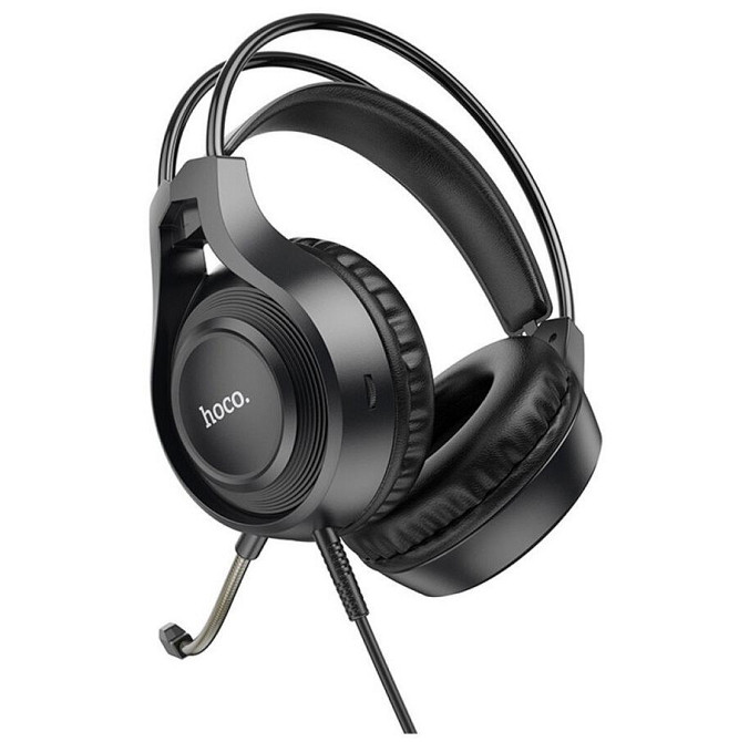 Игровые проводные наушники Hoco W106 Tiger с микрофоном (Черные) Винница - изображение 2