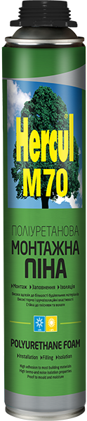 Піна монтажна професійна HERCUL M70 всесезонна 850 мл Киев - изображение 1