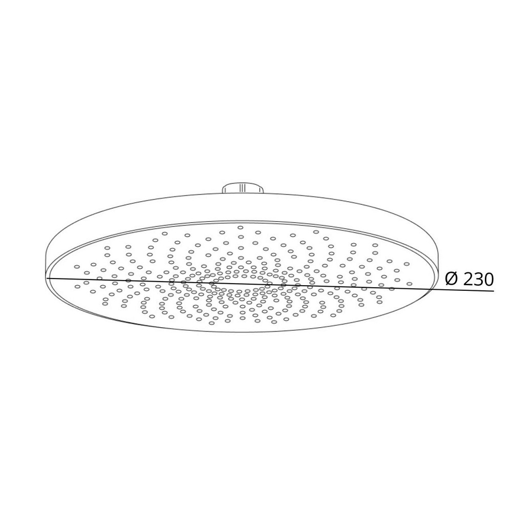 Лійка для верхнього душу Qtap Hlavova D 230 мм округла QTHLA107CRM45787 Chrome/White Київ - фото 7