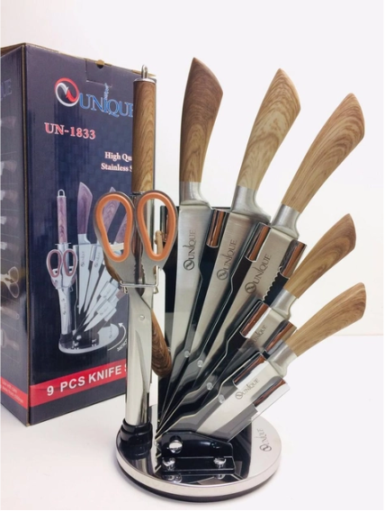 Набор ножей UNIQUE UN-1833: 6 предметов из нержавеющей стали с подставкой — стильно и практично Одесса - изображение 1