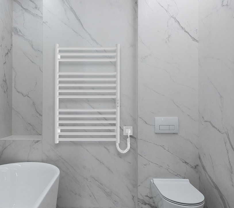 Електрична рушникосушка HF Greenwich 770х530 TR K біла матова Київ - фото 5