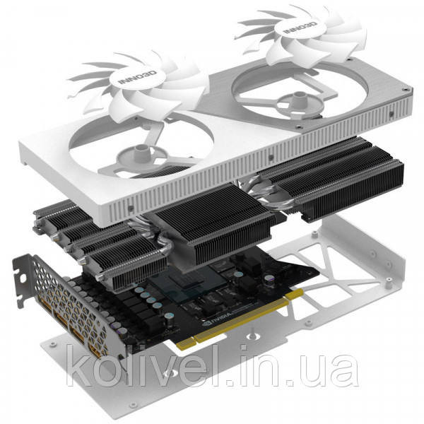 GeForce RTX4070 Inno3D TWIN X2 OC WHITE, 12GB GDDR6X, 192bit, PCI Express (N40702-126XX-185252W) Київ - фото 8