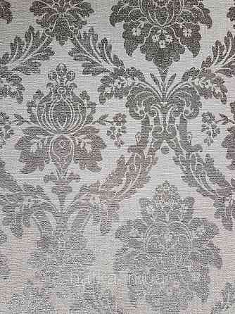Шовільні на фрізеліні AS creation Perfect 1.06Х10 класика вензель дамаск сріблом на світлому бежевому Київ