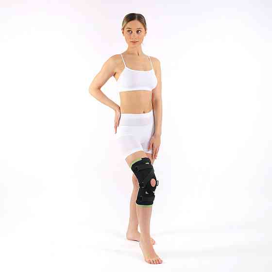 Бандаж на колено регулирующий, с 4-ма ребрами и крестообразным ремнем, наколенник Размер XL Каменец-Подольский