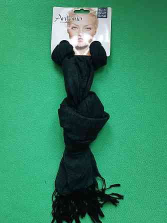 Шарф зеленого цвета женский темный - размер шарфа приблизительно 170*65см, 100% полиэстер Киев