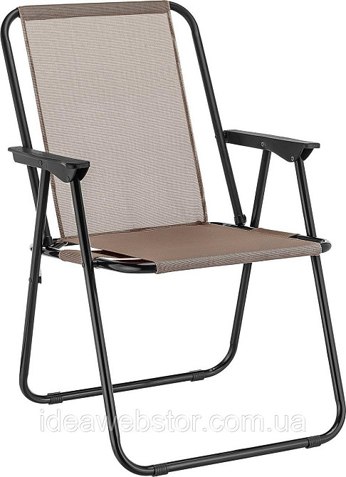 Розкладне туристичне крісло Outtec Breeze Textilene коричневий Київ - фото 1