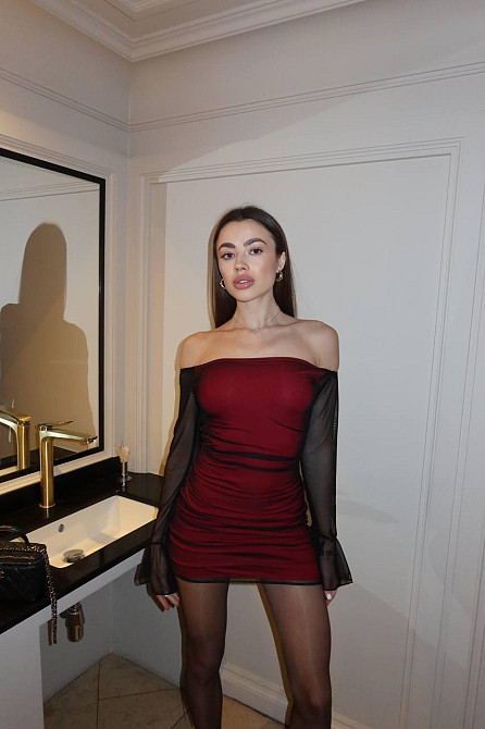 Жіноча стильна міні сукня віскоза з чорною сіткою Одеса - фото 1