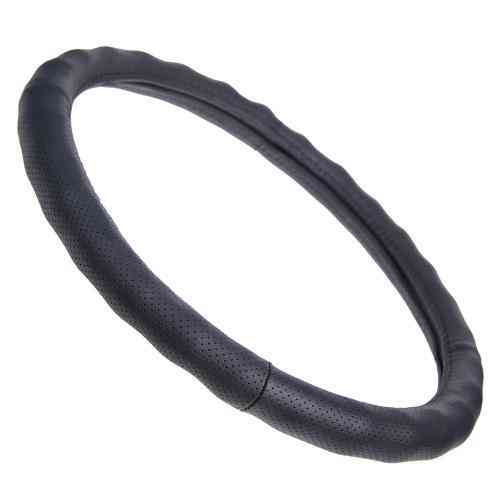 Чохол на кермо 396 M чорний перфорована шкіра з боковими вставками Харків