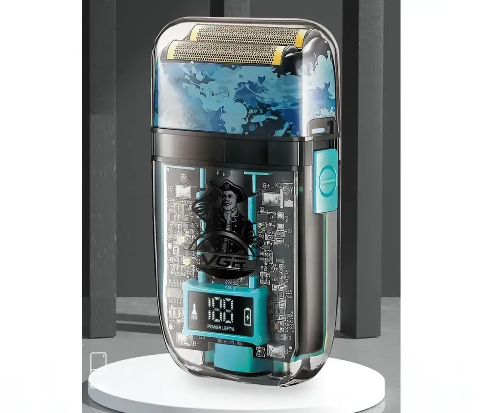 Электробритва VGR V-352 шейвер, двойное лезвие, IPX5, LED Display Коломия - фото 5