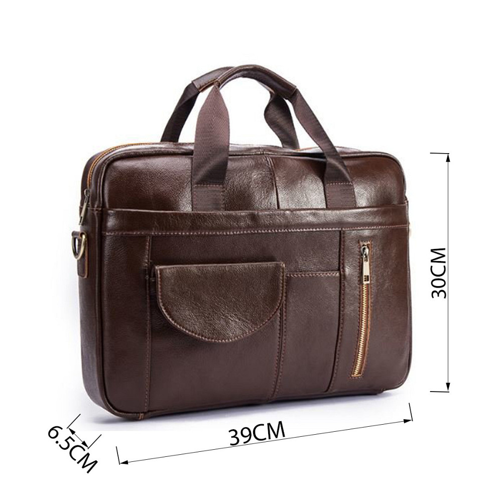 Сумка мужская под ноутбук Vintage 14882 Коричневая Киев - изображение 8
