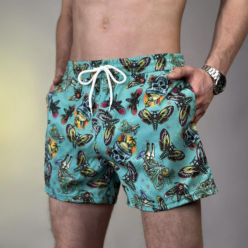 Принтовані чоловічі шорти для плавання Pobedov Pool day Metelyky Київ - фото 4