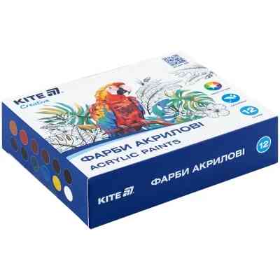 Акриловые краски Kite Creative 12 кольорів, 20 мл (K-275) Винница