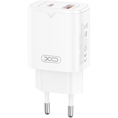 Зарядное устройство XO L130 USB-C PD30W + USB-A QC3.0 White (L130.white) Винница - изображение 3