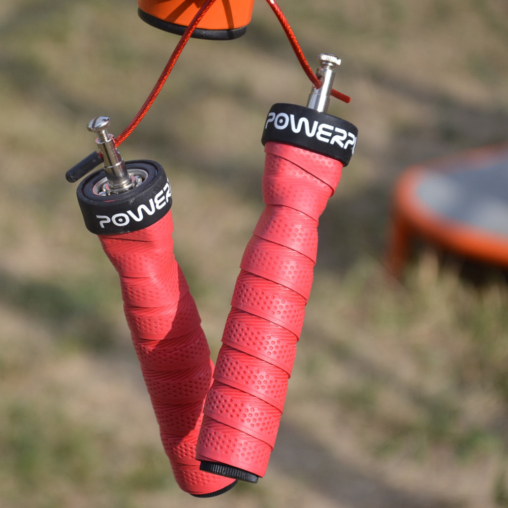 Скакалка швидкісна спотривна на підшипниках PowerPlay 4208 Fitness Jump Rope Червоний 3м Київ - фото 5