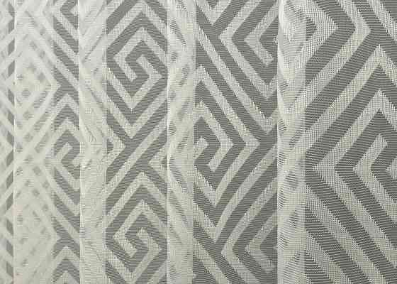 Тюль VR-Textil 1556т Ромб Меандр Жакард Молочний 200х270 см (42-0845) Київ