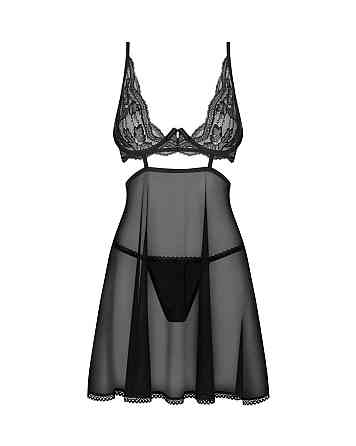 Бэби-долл Obsessive Nutris babydoll & thong M/L Sex Aura Киев
