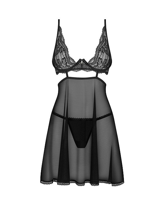 Бэби-долл Obsessive Nutris babydoll & thong M/L Sex Aura Киев - изображение 3