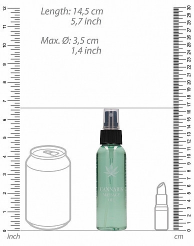 Массажное масло Shots - Cannabis Massage Oil, 100 мл Sex Aura Киев - изображение 4