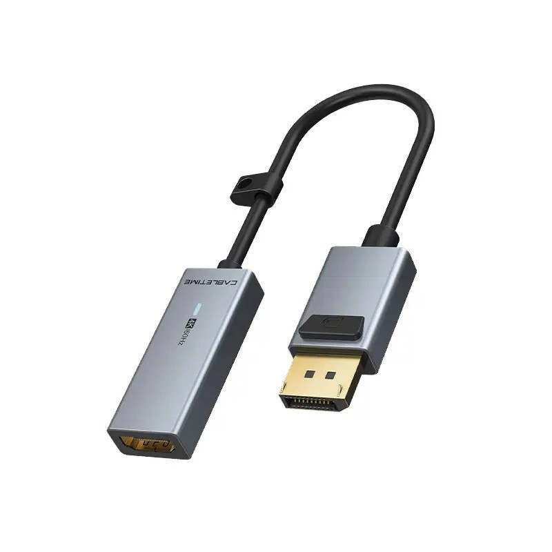 Адаптер Cabletime DisplayPort - HDMI (M/F), 0.2 м, Gray (CP20A) Сірий Харків - фото 1