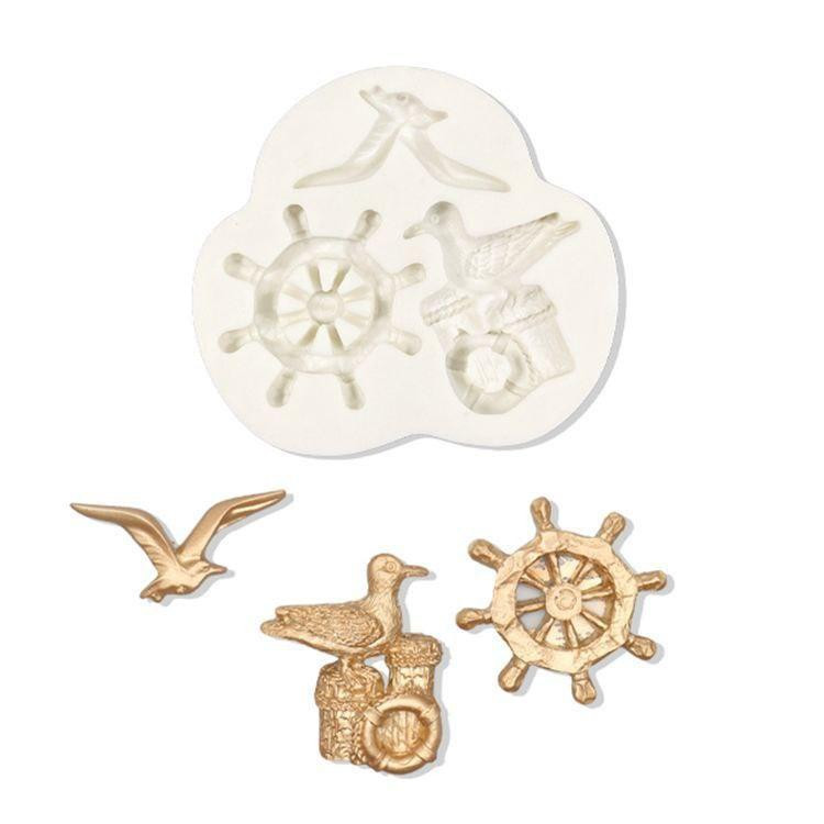 Молд силиконовый морской 85 на 95 мм серый Киев - изображение 12