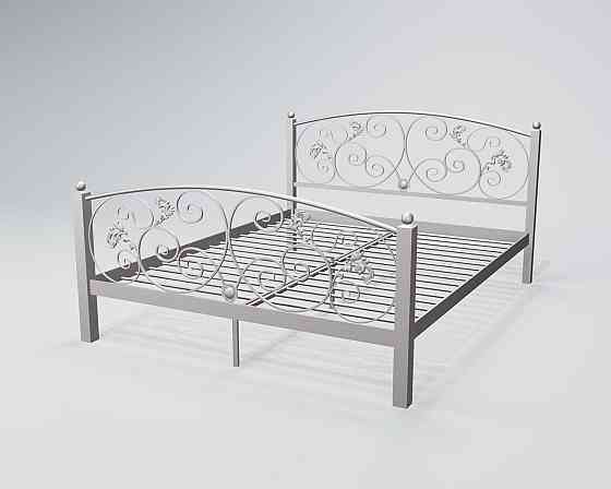 Двуспальная металлическая кровать Магнолия от ТМ Теnero 140х200, Щит ДВП, Без ящика Харьков