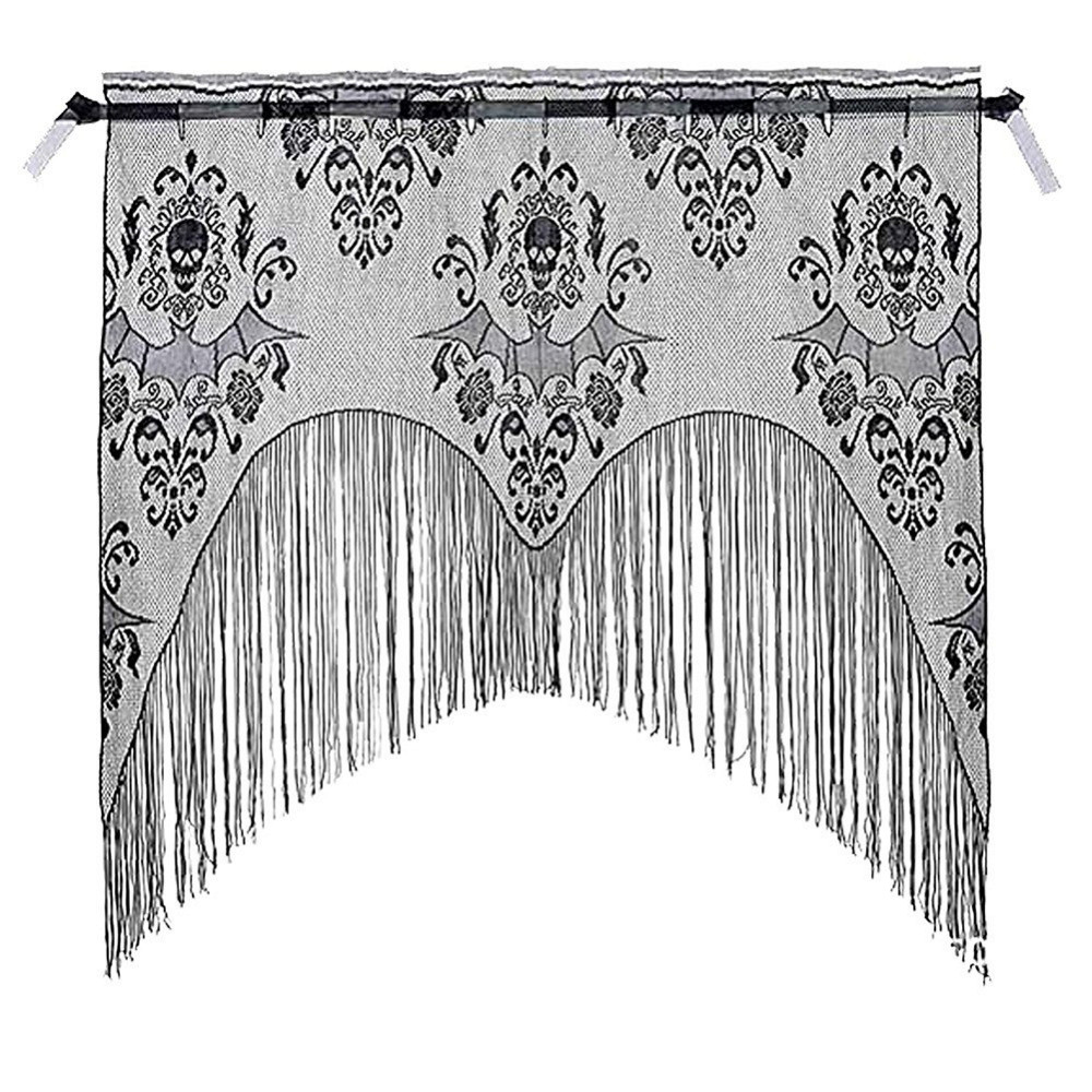 Декор на Хэллоуин штора на окно 1 штука 96 на 102 см черный Киев - изображение 1