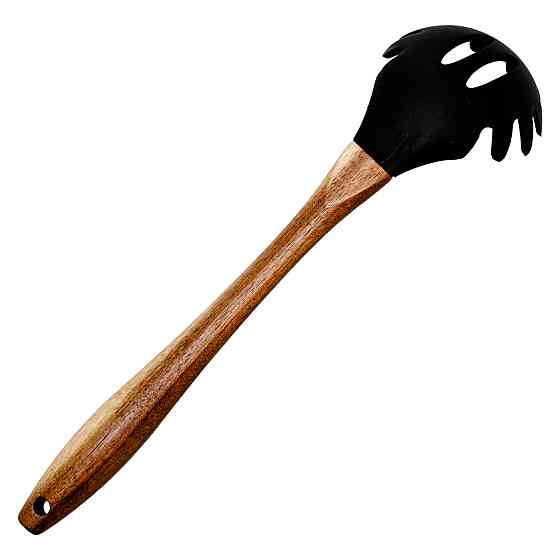 Ding Lanfang Силіконова ложка для спагетті з дерев'яною ручкою 30 (см) ложка для макаронів, пас Коломия