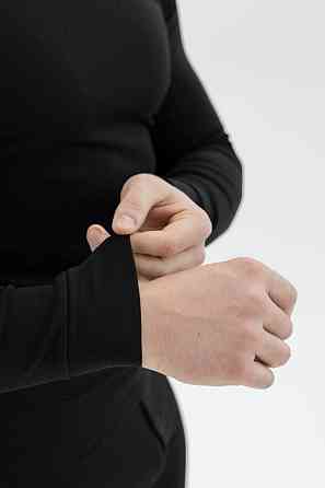 Чоловіча зимова термобілизна Thermal на флісі (Чорний) S Київ