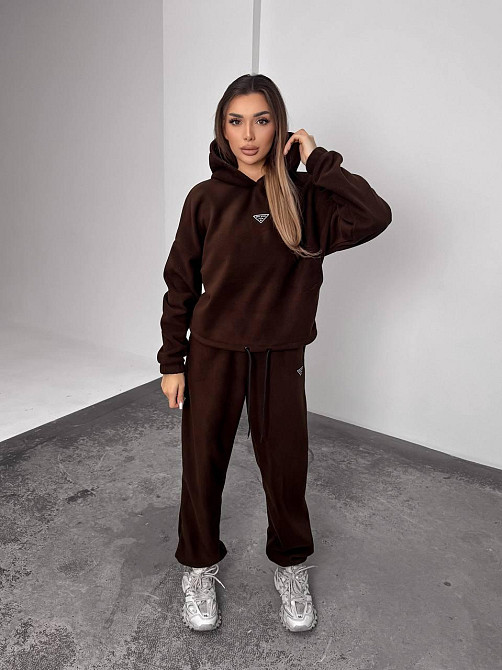 Женский теплый костюм, из флис полара L-XL, Шоколад Одесса - изображение 7