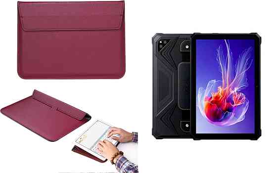 Чохол-конверт VitoCase для Blackview Oscal Spider 8, з функцією підставки для планшета Бордовий Київ