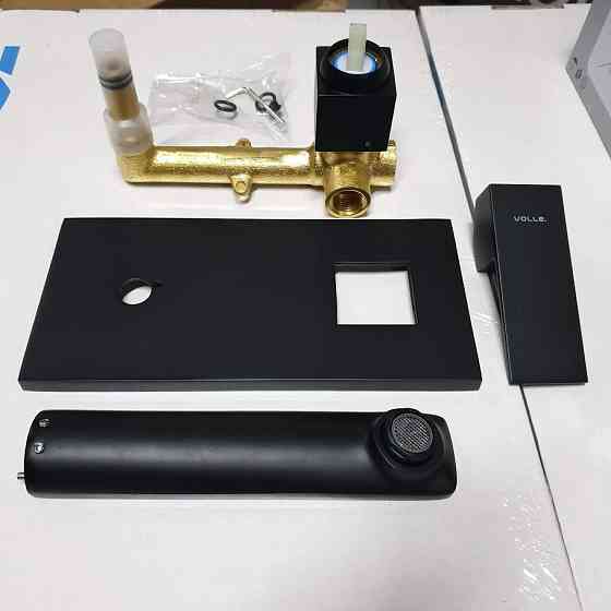 Смеситель для раковины настенный VOLLE LEON de la noche черный/матовый 1511.010304 Киев