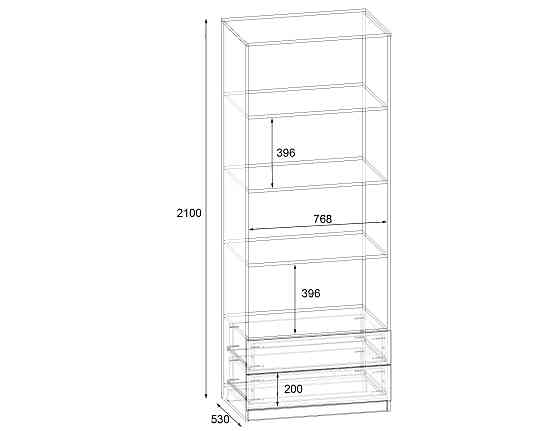 Шкаф Favorit F-10, Венге Магия, 800х530х2100 Львов