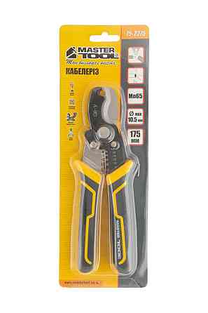 MASTERTOOL Кабелеріз із знімачом ізоляції MASTERTOOL 10.5 мм 1.3–8.0 мм² Mn65 75-2275 Коломия