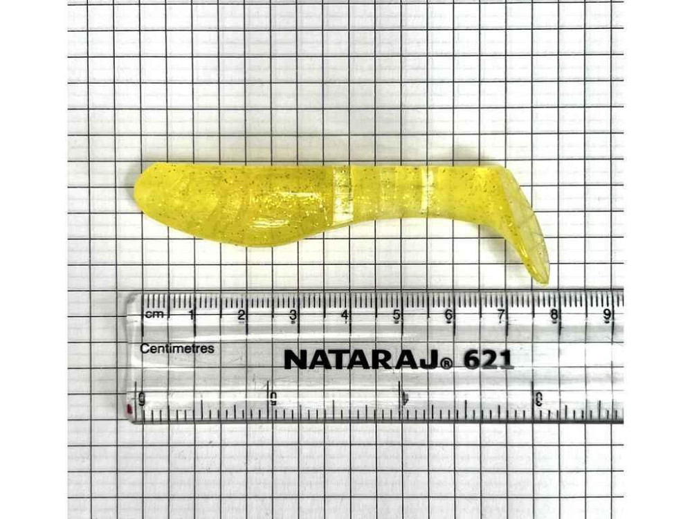 Силіконова приманка KOPUTO 3 жовтий прозорий (2шт/уп) плаваюча 005 ТМ HARPOON Київ - фото 1