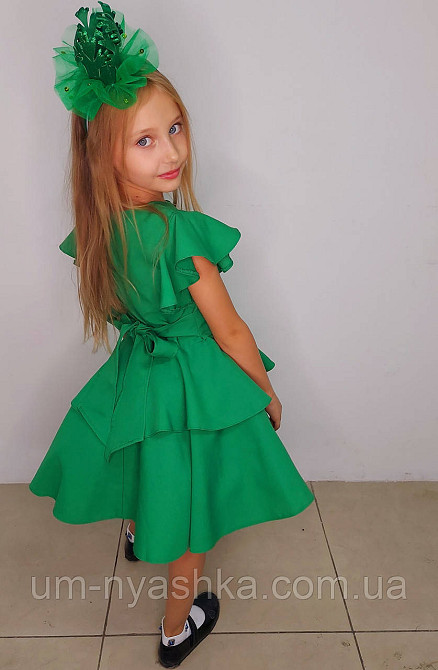 Зеленое пышное платье Петрушка Капуста Елочка Цветочек Весна Калина Кривой Рог - изображение 4