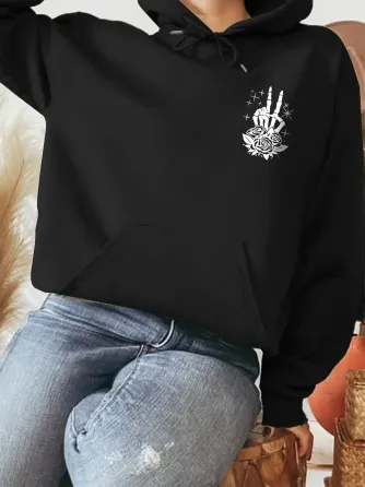 Худі жіноче, світшот чорний, модна толстовка 2700321973 розмір 44 Дніпро