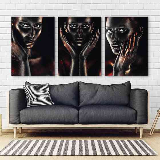 Модульна картина Абстракція Дівчина Блиск Art-37_B3 Київ