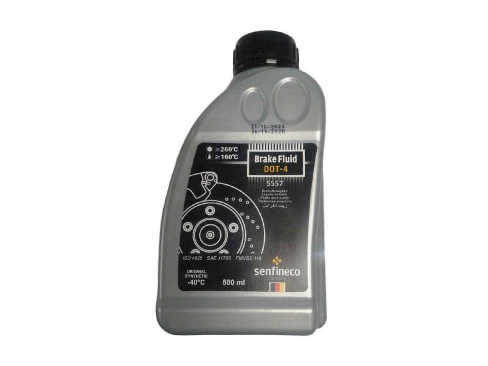 Гальмівна рідина Brake Fluid DOT-4, 500мл ТМ SENFINECO Київ - фото 1