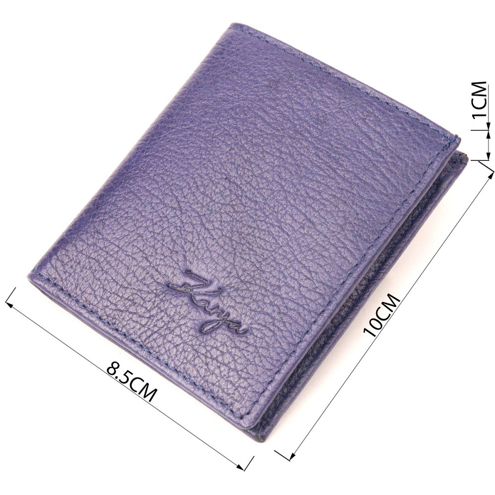 Стильный мужской кошелек из натуральной кожи KARYA 21060 Синий Киев - изображение 8