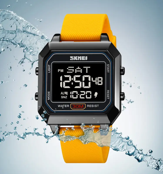 Годинник чоловічий спортивний наручний Skmei 2150 Жовтий Вінниця - фото 4