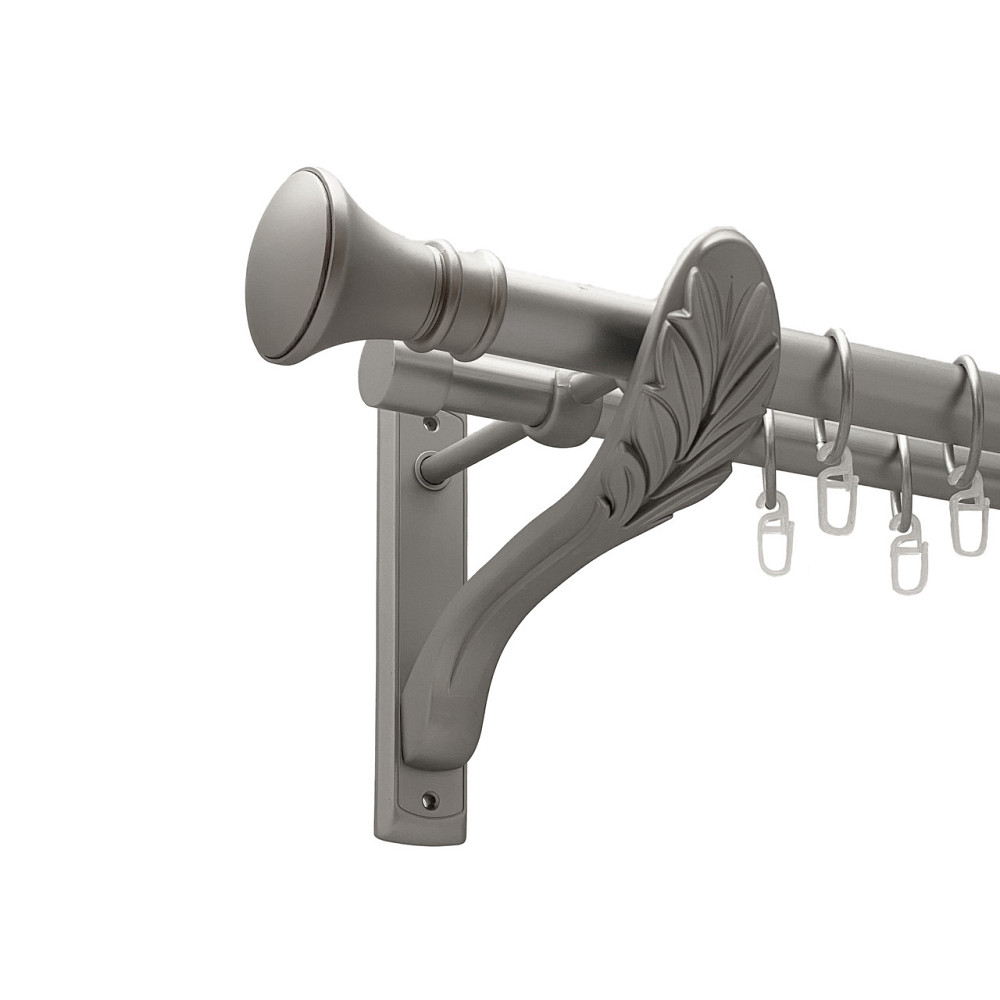 Карниз Orvit Люксор металевий дворядний ретро Сатин 25\19 мм 300 см (00-00011306) Львов - изображение 1