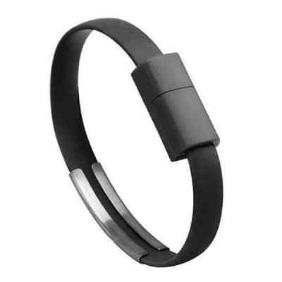 Дата кабель USB 2.0 AM to Micro 5P 0.2m браслет black Extradigital (KBU1783) Вінниця