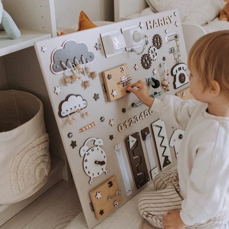 Розвиваюча іграшка Бізіборд TG1000012, 70х60 см, Коричневий Вінниця - фото 2