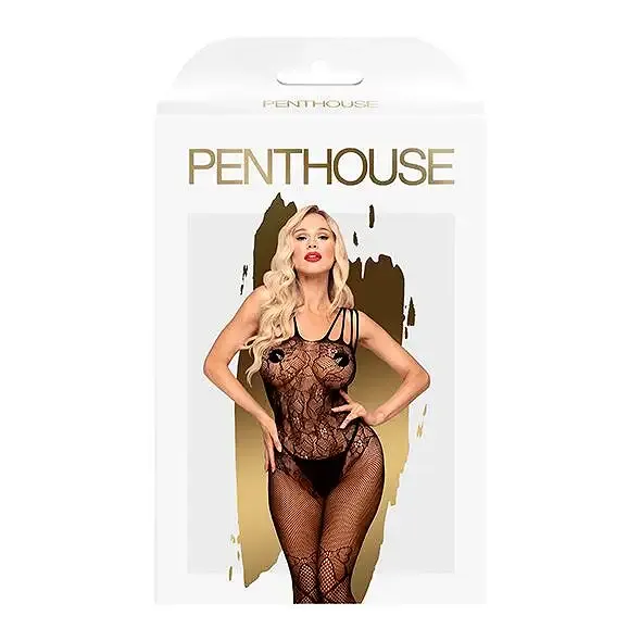 Бодістокінг з доступом до попки Penthouse - Dirty mind black XL Львів - фото 3